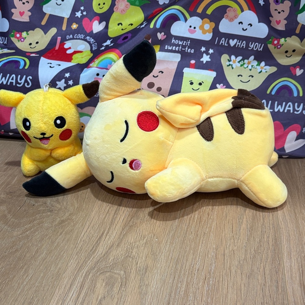 NWOT Pokémon keychain and cute plushie